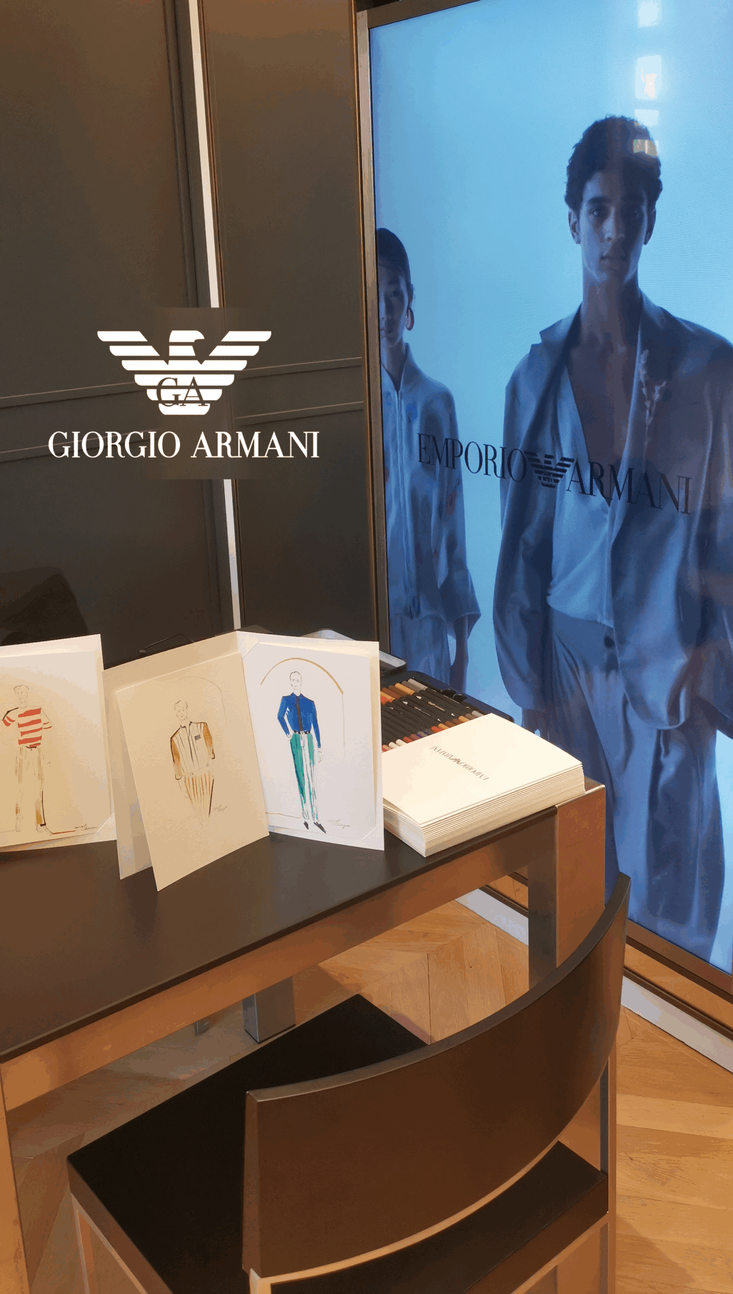 Giorgio Armani – Live fashion sketching