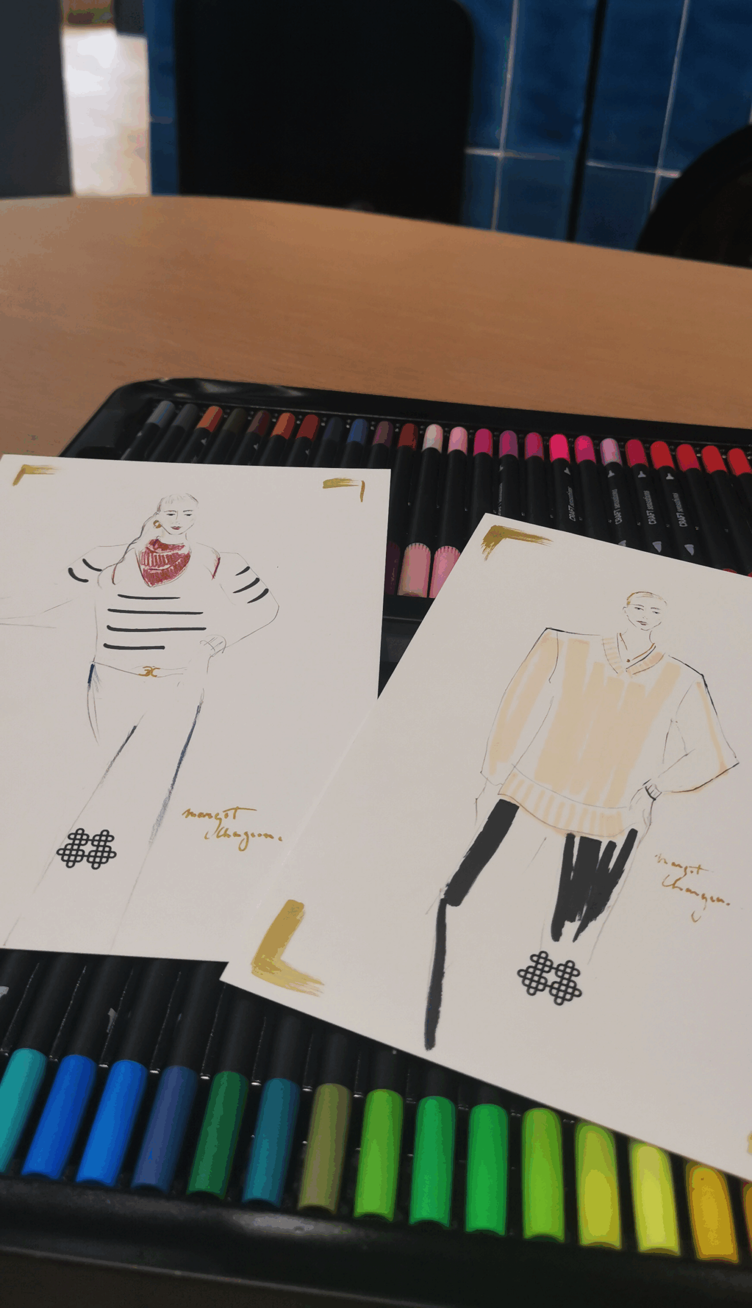 Kujten - Live fashion sketching by Margot Changeon Kujten - Live fashion sketching by Margot Changeon