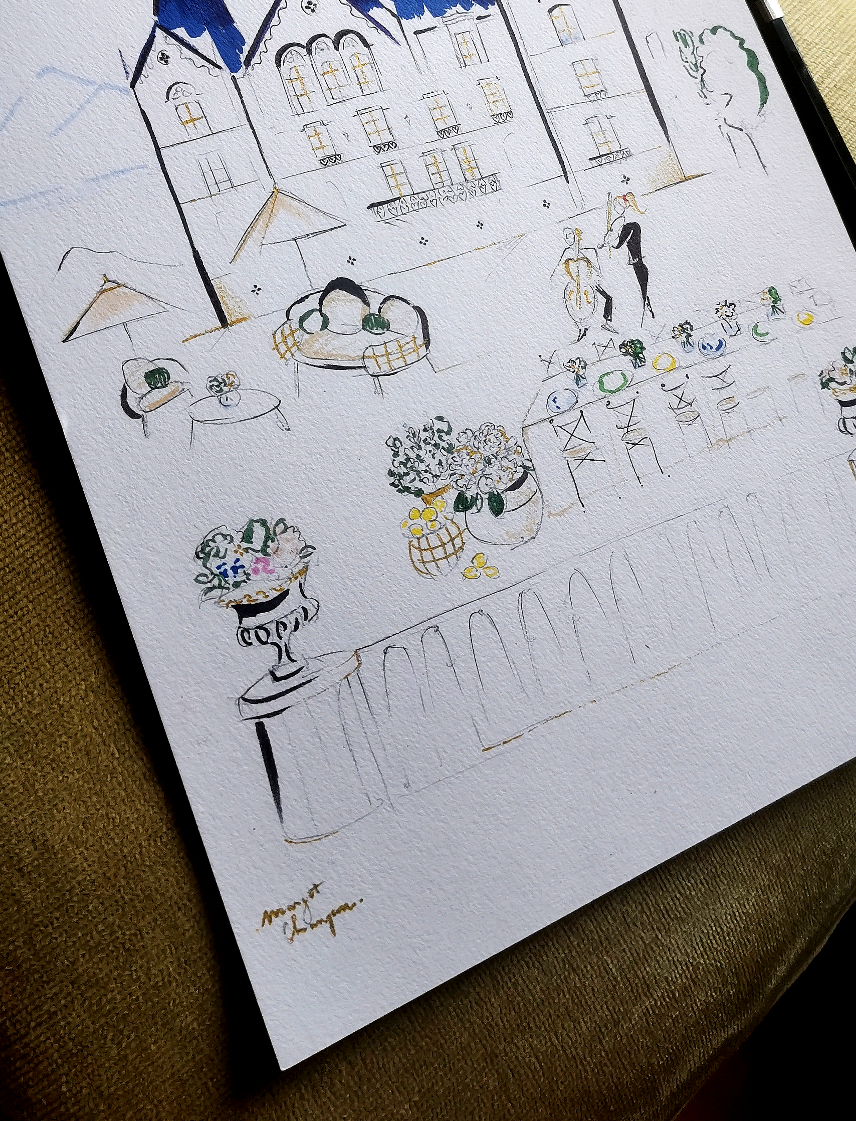 Monument and architecture live drawing Monument and architecture live drawing