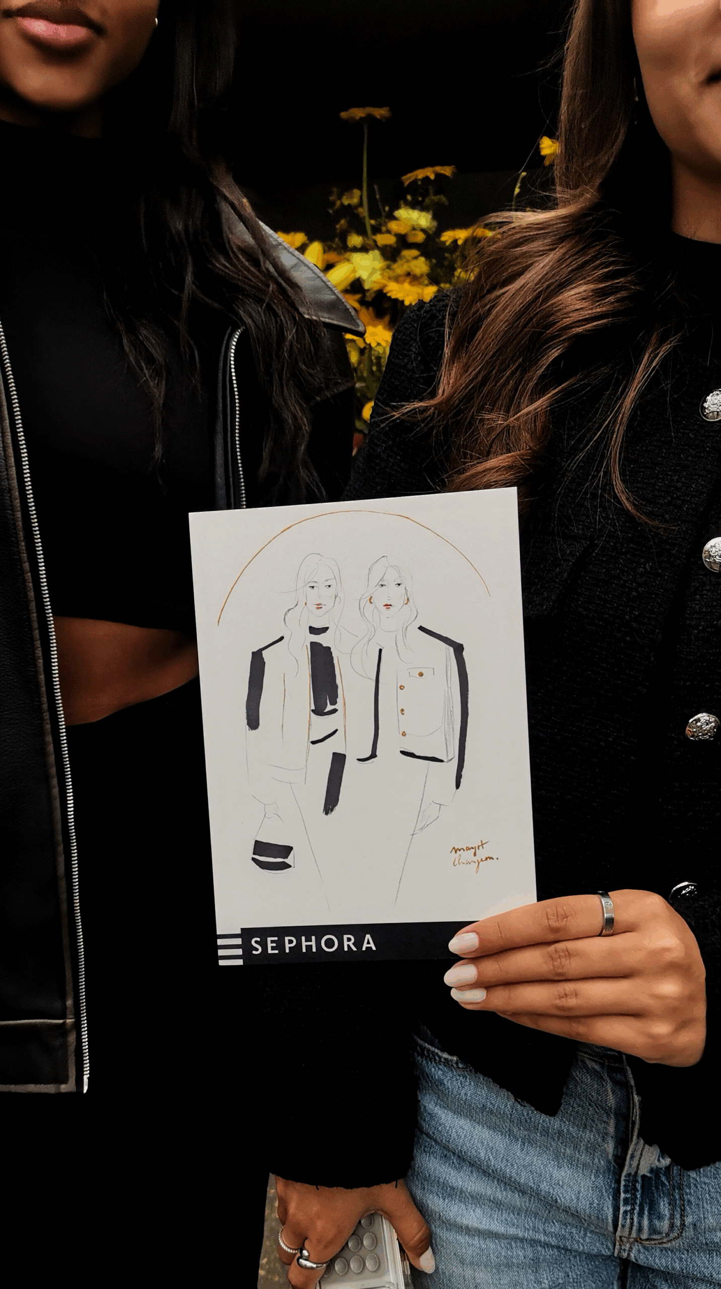Live drawing Sephora in Paris by Margot changeon Live drawing Sephora in Paris by Margot changeon