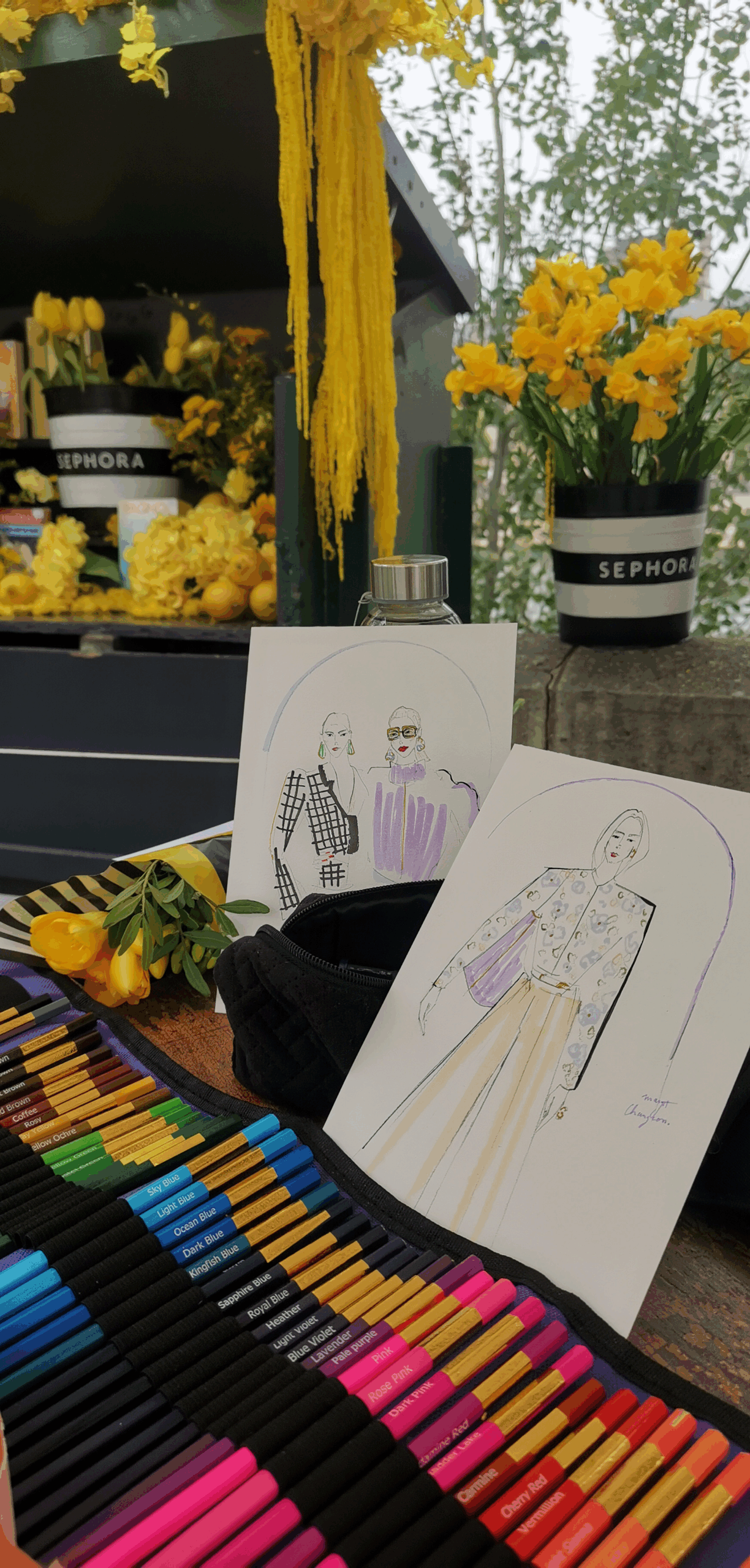 Live drawing Sephora in Paris by Margot changeon Live drawing Sephora in Paris by Margot changeon