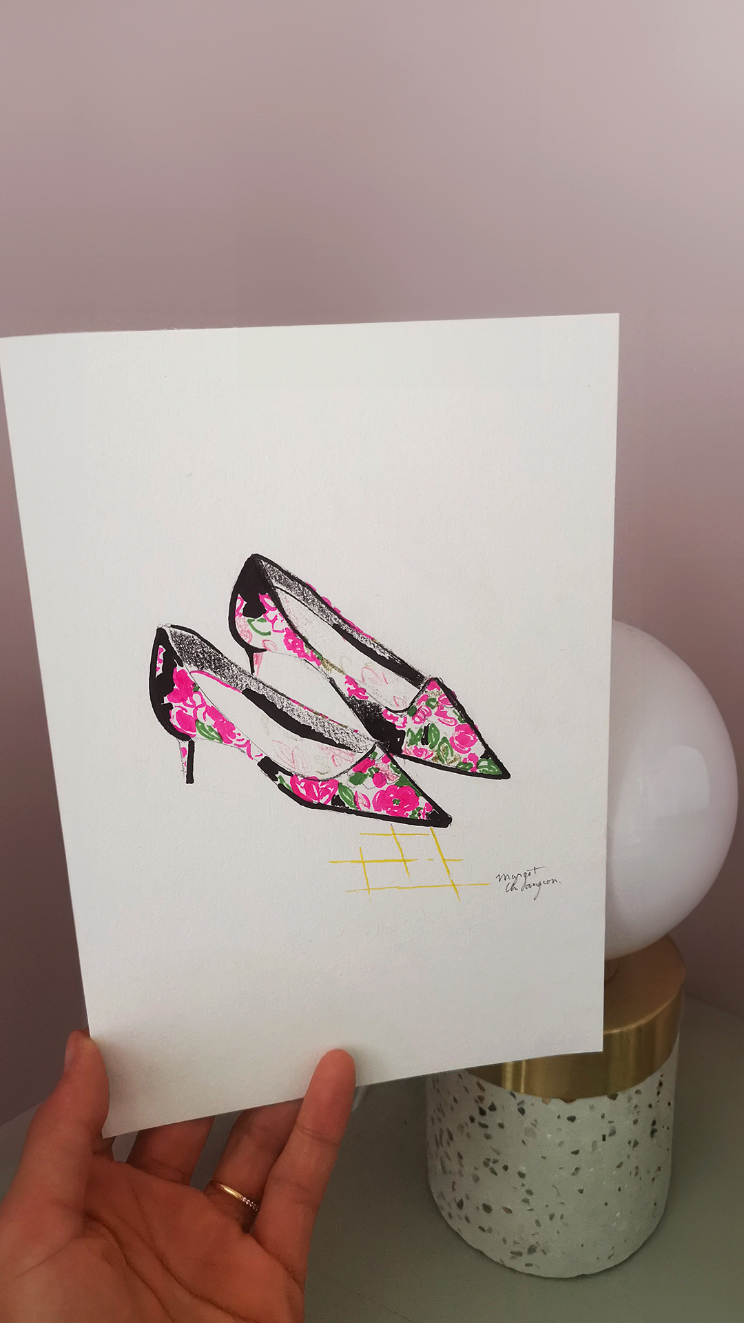 Fashion shoes illustration by Margot Changeon