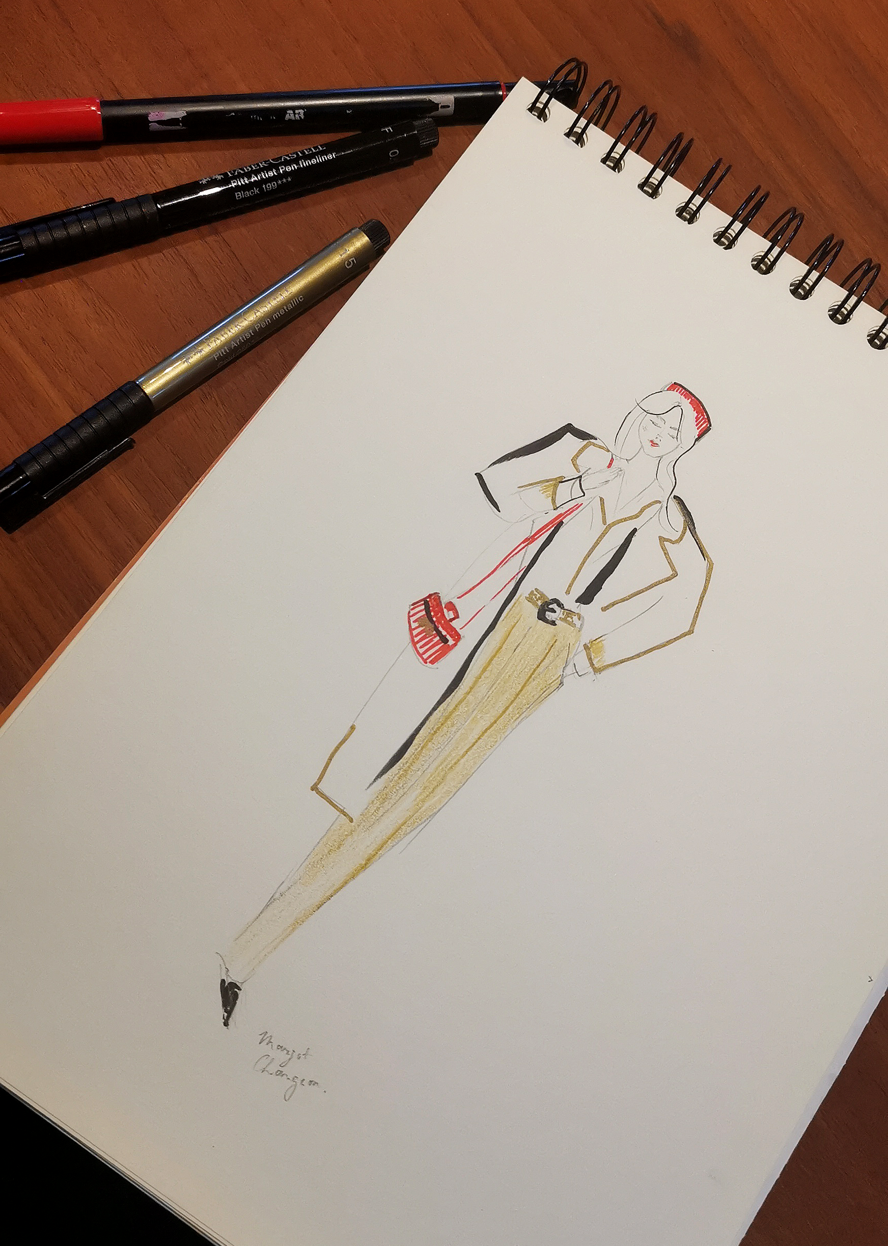 Fashion woman illustration by Margot Changeon