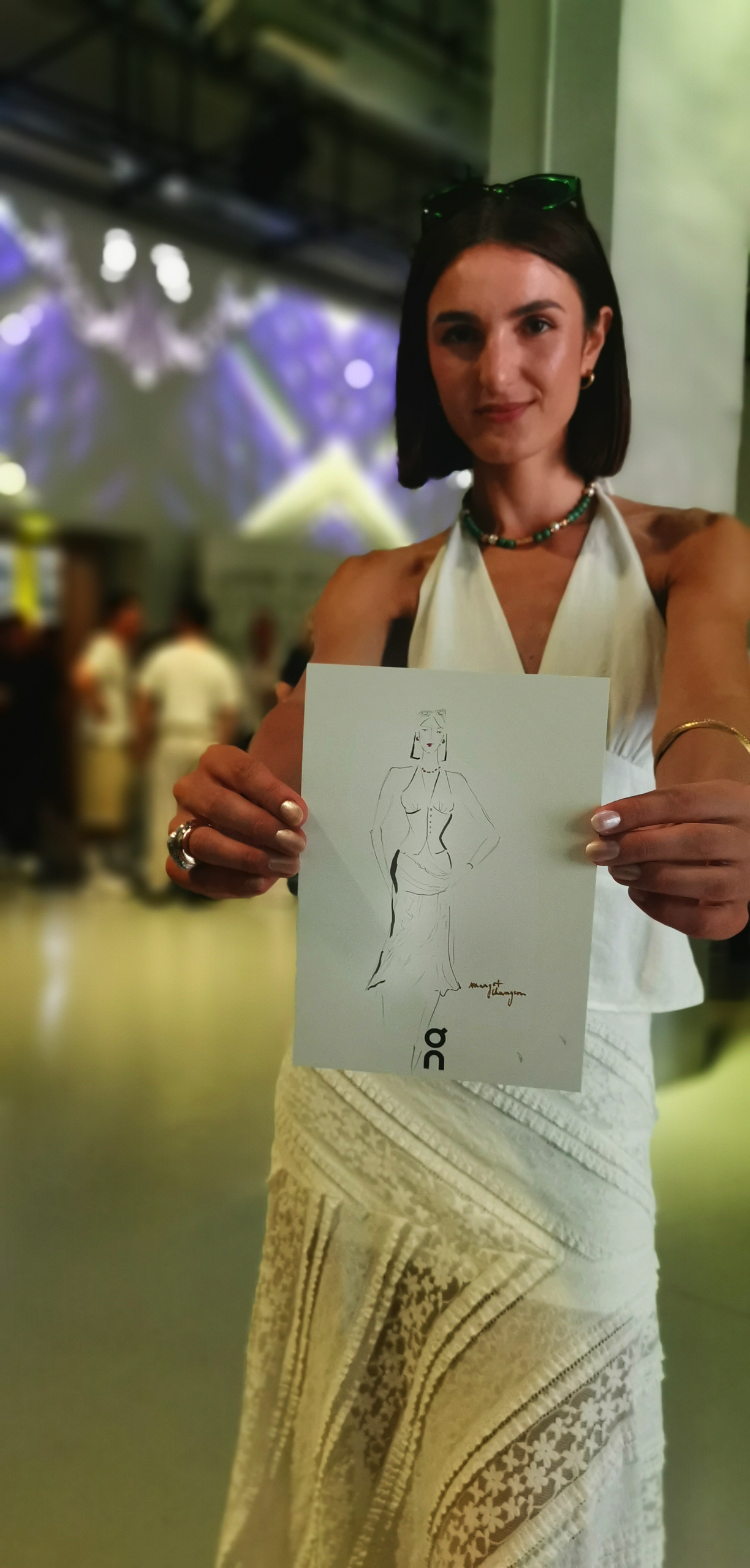 Dessin en direct événement sport ON RUNNING par Margot Changeon - Live event artist